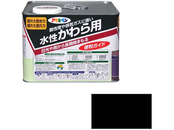 アサヒペン 水性かわら用 7L スレートブラック
