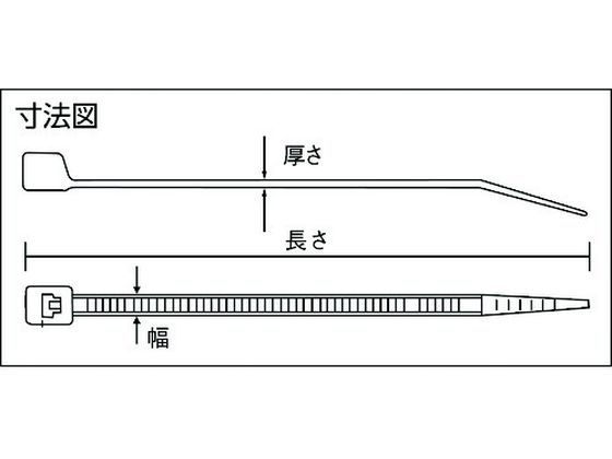特価ブランド TRUSCO 高強度ケーブルタイ 12.7×880mm最大264標準型 10本入 ケーブルアクセサリ