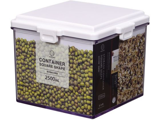 小久保工業所 保存容器 四角型 2500mL KK-591