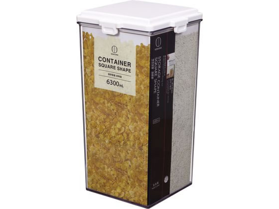 小久保工業所 保存容器 四角型 6300mL KK-593