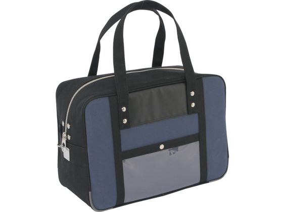SANEI 帆布メール用ボストン(M)馬蹄錠金具付 紺 BTM-U-03 SANEI 帆布メール用ボストン(M)馬蹄錠金具付 紺 BTM-U-03