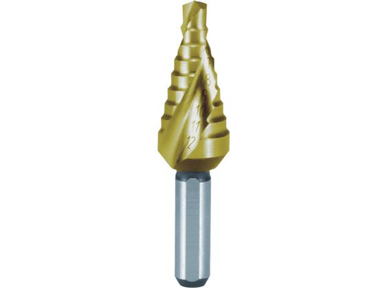 RUKO 2枚刃スパイラルステップドリル 12mm 短尺 チタン 101-061T RUKO 2枚刃スパイラルステップドリル 12mm 短尺 チタン 101-061T