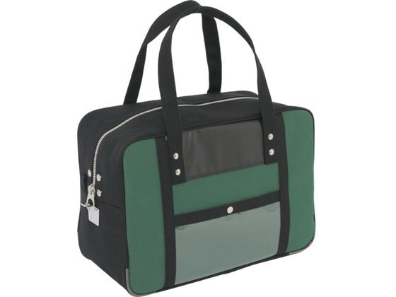 SANEI 帆布メール用ボストン(M)馬蹄錠金具付 モスグリーン BTM-U-07 SANEI 帆布メール用ボストン(M)馬蹄錠金具付 モスグリーン BTM-U-07