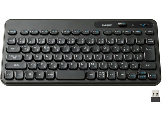 エレコム 無線2.4GHzミニキーボード TK-CM10DMKBK エレコム 無線2.4GHzミニキーボード TK-CM10DMKBK