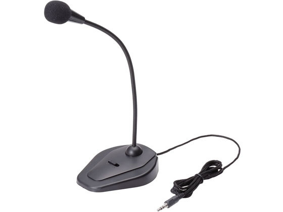 エレコム スタンドマイク ミュートボタン付き HS-MC05BK エレコム スタンドマイク ミュートボタン付き HS-MC05BK