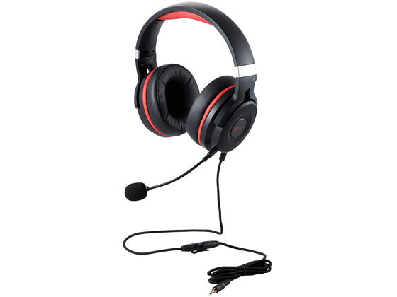 エレコム ゲーミングヘッドセット 50mm積層振動版ドライバー HS-G60BK