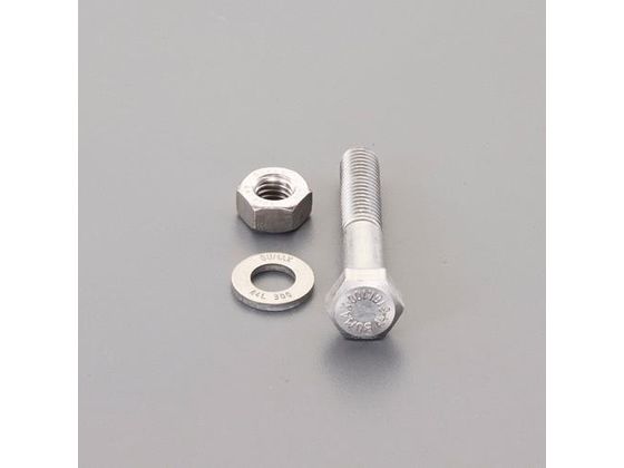 エスコ 強力六角ボルト SUS ナットワッシャ付半ネジ M16×100mm
