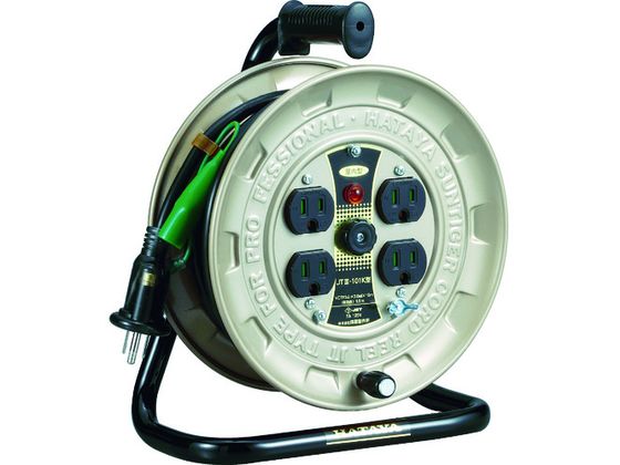 ハタヤ JT-3型コードリール 単相100Vアース付 10m JT3-101K ハタヤ JT-3型コードリール 単相100Vアース付 10m JT3-101K