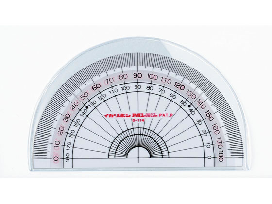 西敬 パルカラー定規 9cm分度器 PP-9