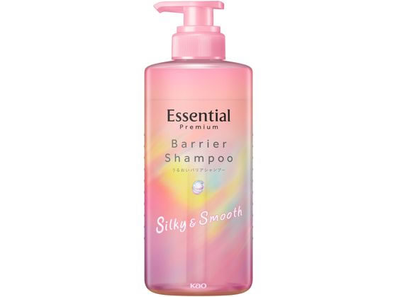 KAO エッセンシャル プレミアム バリアシャンプー シルキー ポンプ 450mL KAO エッセンシャル プレミアム バリアシャンプー シルキー ポンプ 450mL
