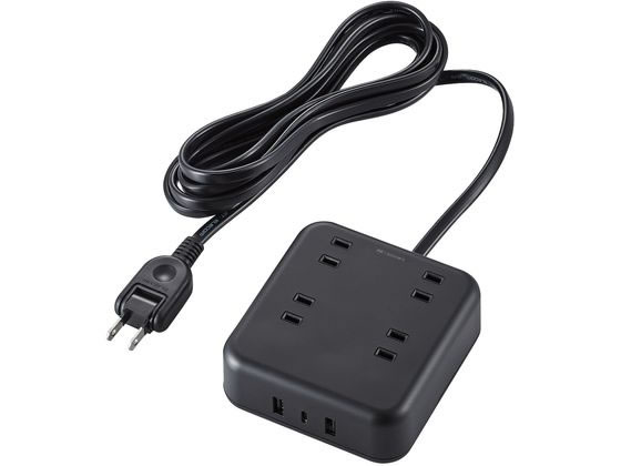 エレコム 電源タップ 3.0m 4口 C×1 A×2 ECT-25430BK エレコム 電源タップ 3.0m 4口 C×1 A×2 ECT-25430BK