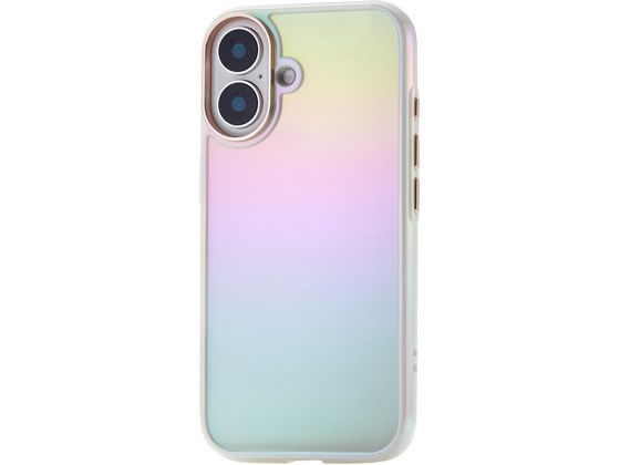 エレコム iPhone16 オーロラケース ホワイト PM-A24AHVCAWH エレコム iPhone16 オーロラケース ホワイト PM-A24AHVCAWH