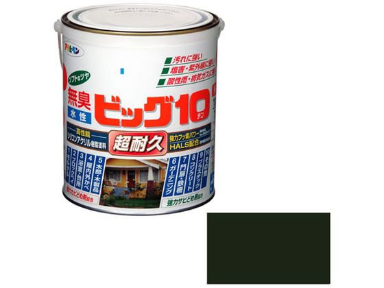 アサヒペン 水性ビッグ10多用途 1.6L 244 フォレストグリーン