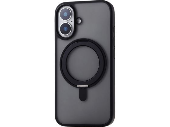 エレコム iPhone16ケース スタンド機能 ブラック PM-A24AMAGSTBK エレコム iPhone16ケース スタンド機能 ブラック PM-A24AMAGSTBK