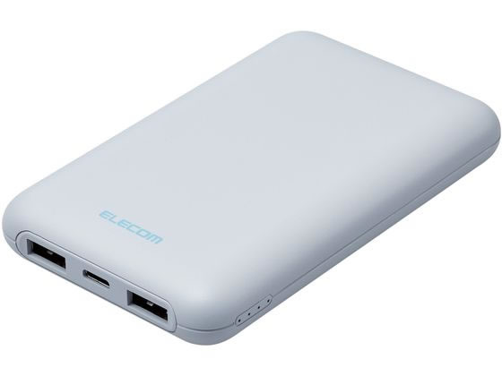 エレコム モバイルバッテリー 10000mAh 薄型 DE-C44-10000BU エレコム モバイルバッテリー 10000mAh 薄型 DE-C44-10000BU