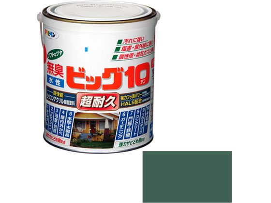 アサヒペン 水性ビッグ10多用途 1.6L 234 ヘリテージグリー