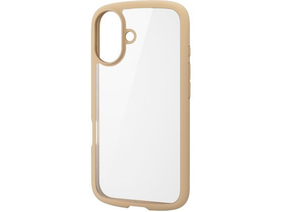 エレコム iPhone16ケース 衝撃吸収 カフェオレ PM-A24ATSLFCBE エレコム iPhone16ケース 衝撃吸収 カフェオレ PM-A24ATSLFCBE