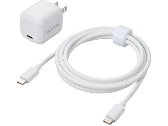エレコム AC充電器 ケーブル付 30W MPA-ACCP8130WH