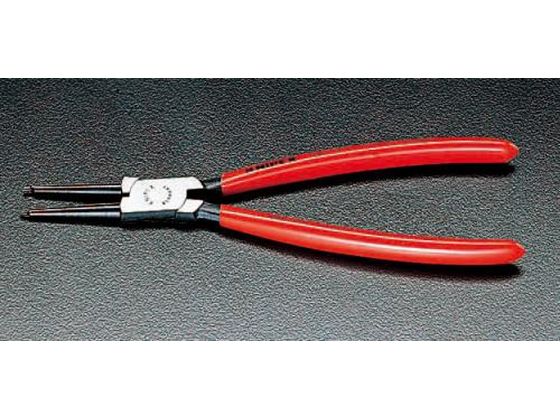 エスコ 穴用スナップリングプライヤー 40-100mm EA590AA-3
