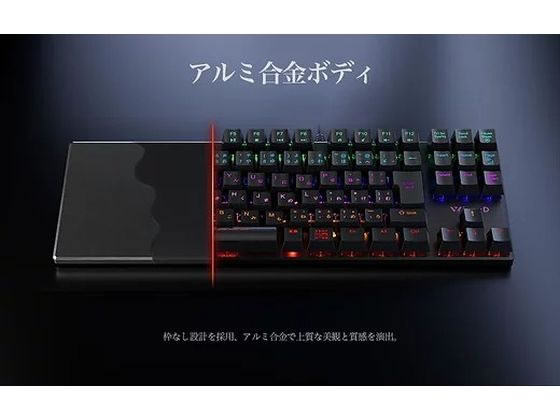 I-CHAIN JAPAN 有線ゲーミングキーボード(テンキーレス) KL21C1が