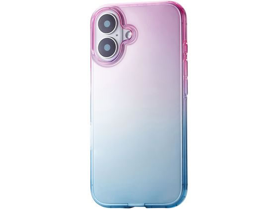 エレコム iPhone16ケース グラデーション アクア PM-A24AUCWCPNBU エレコム iPhone16ケース グラデーション アクア PM-A24AUCWCPNBU