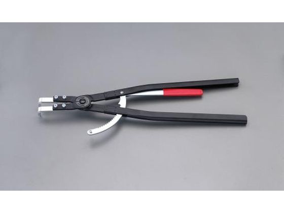 エスコ 穴用スナップリングプライヤー 90° 252-400mm EA590AB-6