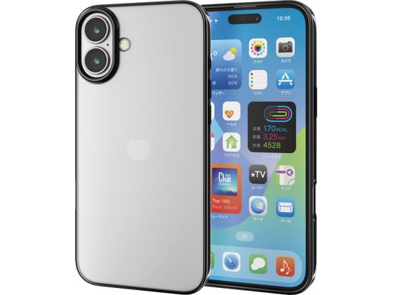エレコム iPhone16Plusケース ソフト メタリックブラック PM-A24BUCTMBK エレコム iPhone16Plusケース ソフト メタリックブラック PM-A24BUCTMBK