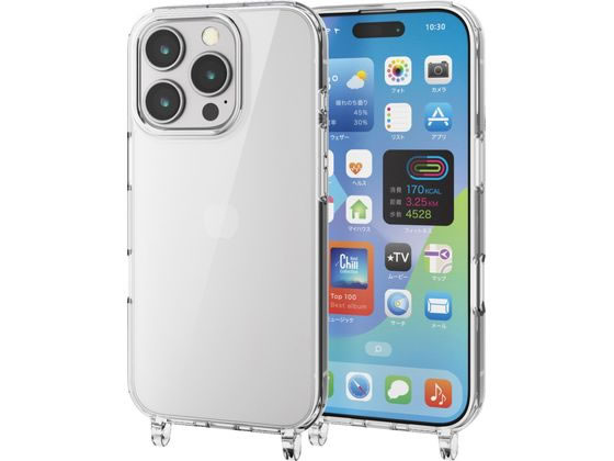 エレコム iPhone16Proケース ホール付 クリア PM-A24CHVCKSHCR エレコム iPhone16Proケース ホール付 クリア PM-A24CHVCKSHCR