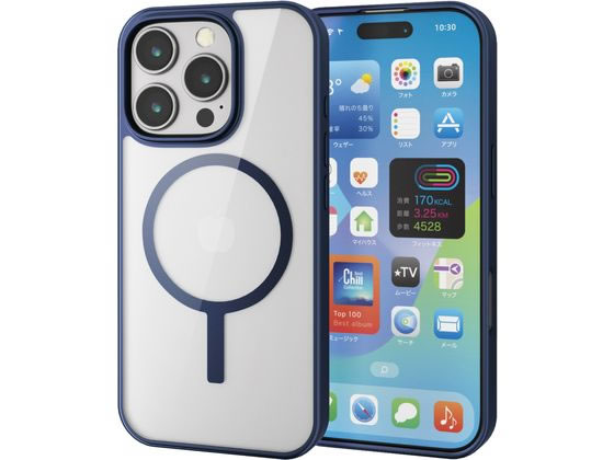エレコム iPhone16Proケース 衝撃吸収 ネイビー PM-A24CMAG03NV エレコム iPhone16Proケース 衝撃吸収 ネイビー PM-A24CMAG03NV