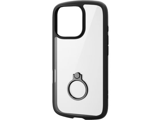 エレコム iPhone16Proケース 衝撃吸収 ブラック PM-A24CTSLFCRBK