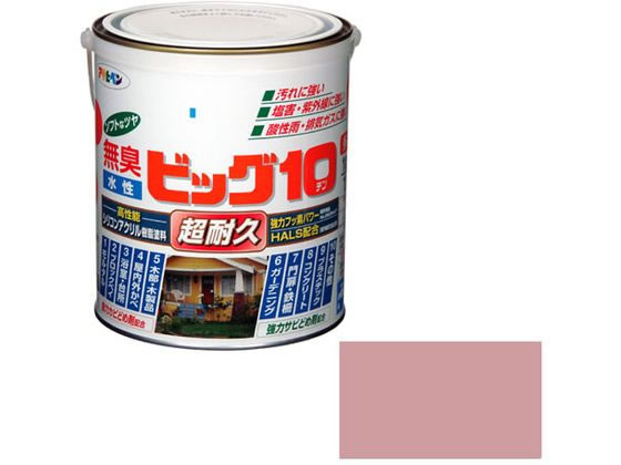アサヒペン 水性ビッグ10多用途 1.6L 226 オールドローズ