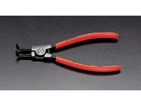 エスコ 軸用スナップリングプライヤー 90° 40-100mm EA590BB-3