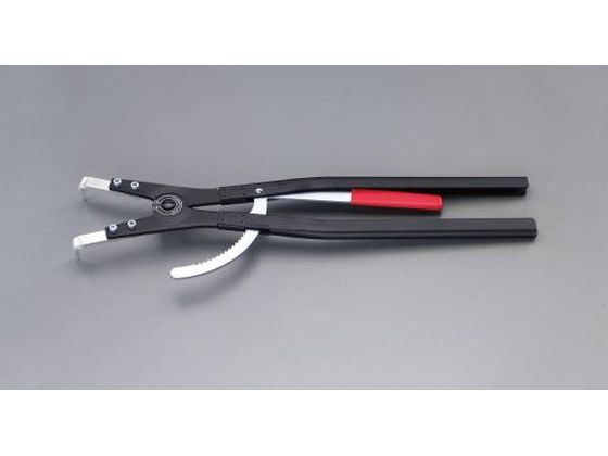 エスコ 軸用スナップリングプライヤー 90° 252-400mm EA590BB-6