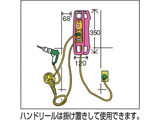 日動 スピードコントローラー100V ハンドリールタイプ屋内型 10m