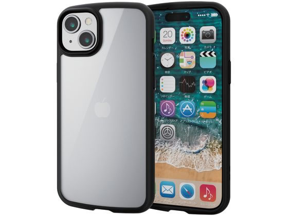 エレコム iPhone 15 Plus TOUGH SLIM LITE フレームカラー ブラック エレコム iPhone 15 Plus TOUGH SLIM LITE フレームカラー ブラック
