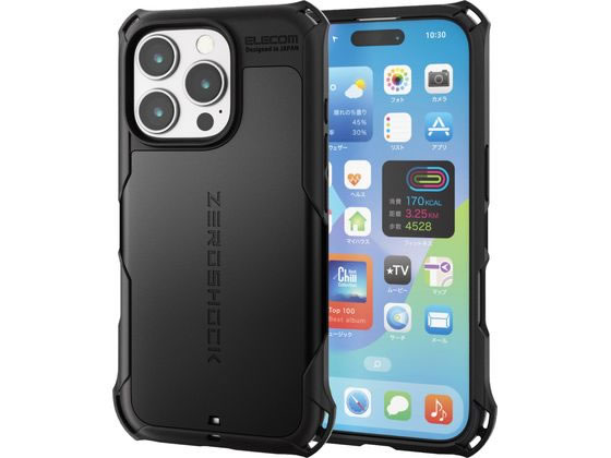 エレコム iPhone16Proケース 衝撃吸収 ブラック PM-A24CZEROBK エレコム iPhone16Proケース 衝撃吸収 ブラック PM-A24CZEROBK