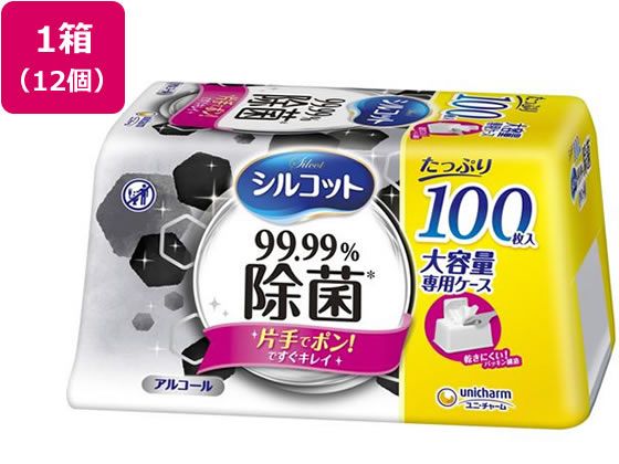 ユニ・チャーム シルコット99.99%除菌WET 本体 大容量100枚×12個