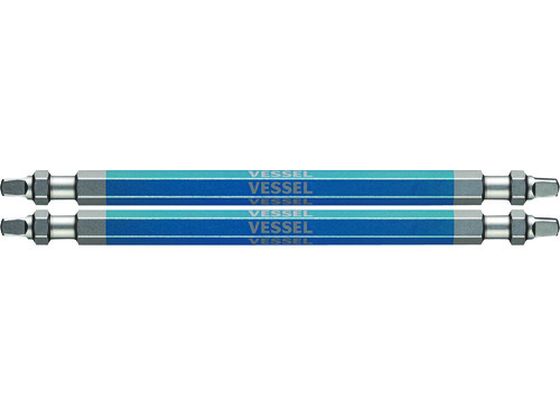 ベッセル 剛彩ビット 2本組 (両頭スクエア) SQ3×110mm GS14SQ3110 ベッセル 剛彩ビット 2本組 (両頭スクエア) SQ3×110mm GS14SQ3110
