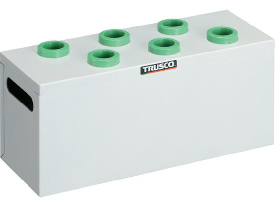 TRUSCO ツーリングケース NT・BT兼用 30用ホルダー6個 W色