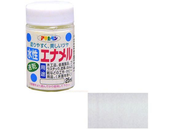 アサヒペン 水性エナメル 25ml シルバー