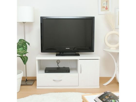未開封 不二貿易 ラルゴ ローボード ホワイトウォッシュ テレビ台 ローボード テレビ台 おしゃれ TV台 テレビボード 収納 不二貿易