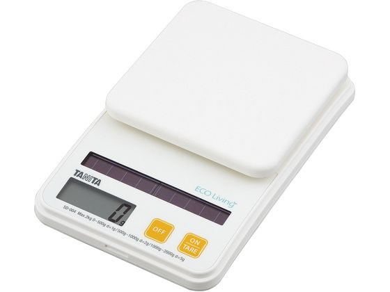 タニタ デジタルソーラークッキングスケール 2kg SD-004 オレンジ タニタ デジタルソーラークッキングスケール 2kg SD-004 オレンジ