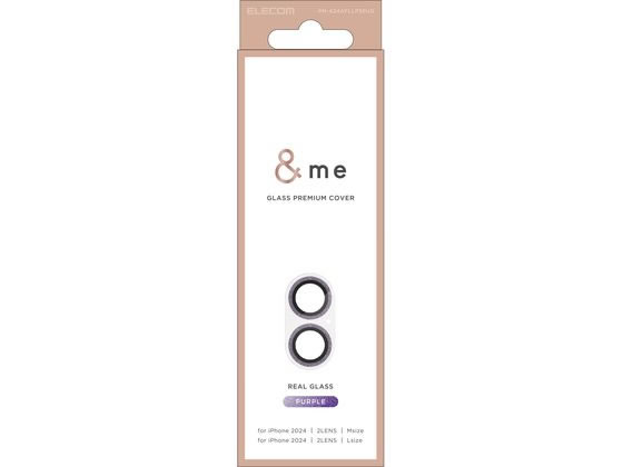 エレコム iPhone16 Plusカメラ保護ガラス 紫 PM-A24AFLLP5PUG エレコム iPhone16 Plusカメラ保護ガラス 紫 PM-A24AFLLP5PUG
