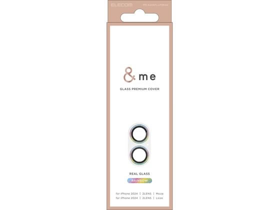 エレコム iPhone16 Plusカメラ保護ガラス 虹 PM-A24AFLLP5RAG エレコム iPhone16 Plusカメラ保護ガラス 虹 PM-A24AFLLP5RAG