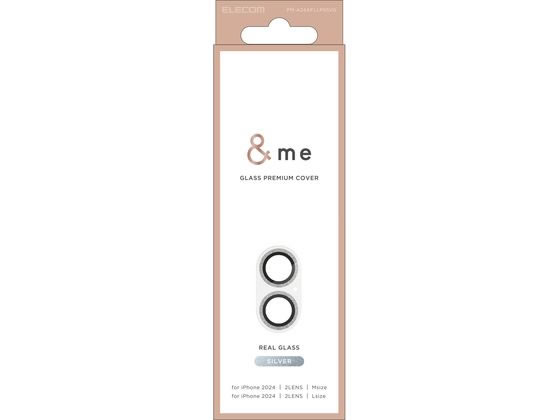 エレコム iPhone16 Plusカメラ保護ガラス 銀 PM-A24AFLLP5SVG エレコム iPhone16 Plusカメラ保護ガラス 銀 PM-A24AFLLP5SVG