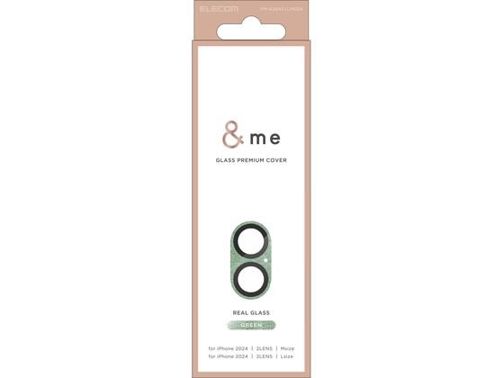エレコム iPhone16 Plusカメラ保護ガラス 緑 PM-A24AFLLP6GN エレコム iPhone16 Plusカメラ保護ガラス 緑 PM-A24AFLLP6GN