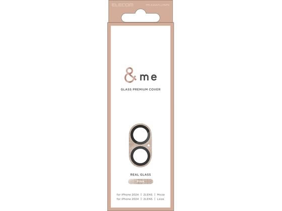 エレコム iPhone16 Plusカメラ保護ガラス 桃 PM-A24AFLLP6PN エレコム iPhone16 Plusカメラ保護ガラス 桃 PM-A24AFLLP6PN