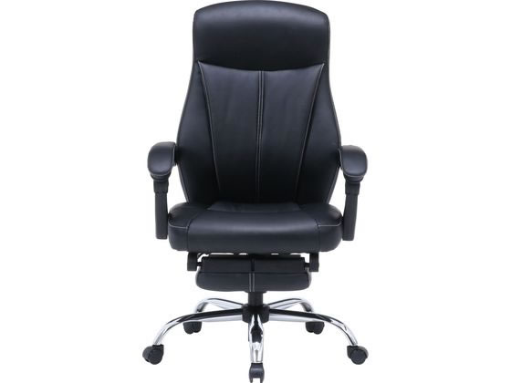 【美品】リクライニングチェア ブラック 合成皮革　1人掛け　折りたたみ Amazon.co.jp: 不二貿易 オフィスチェア デスクチェア 幅69.5×奥行63