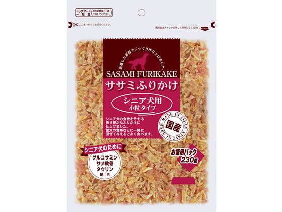 九州ペットフード ふりかけ 鶏ささみシニア小粒タイプ 230g 九州ペットフード ふりかけ 鶏ささみシニア小粒タイプ 230g