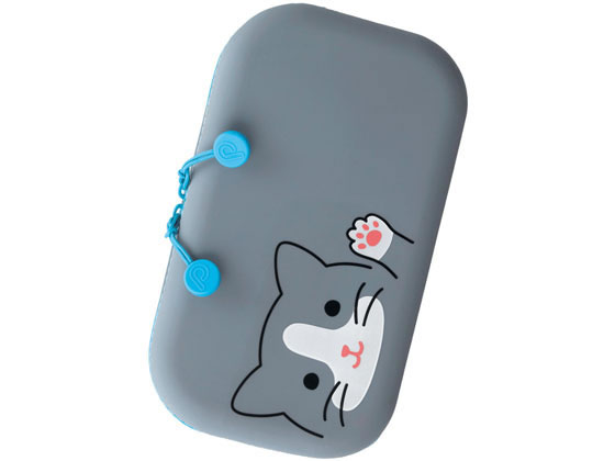 リヒトラブ SMART FIT PuniLabo ファスナーポーチ ハチワレネコ A7716-4 リヒトラブ SMART FIT PuniLabo ファスナーポーチ ハチワレネコ A7716-4